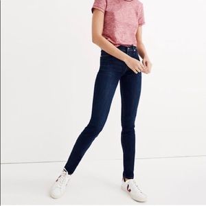 Madewell 9” high rise jean larkspur wash
